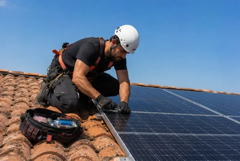 Maintenance et monitoring de panneaux solaires à Cruscades