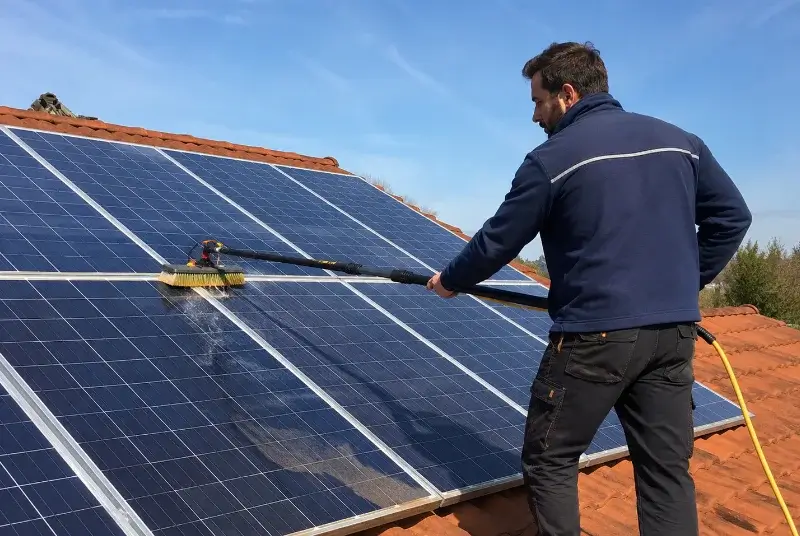 Nettoyage et entretien de panneaux solaires à Cruscades